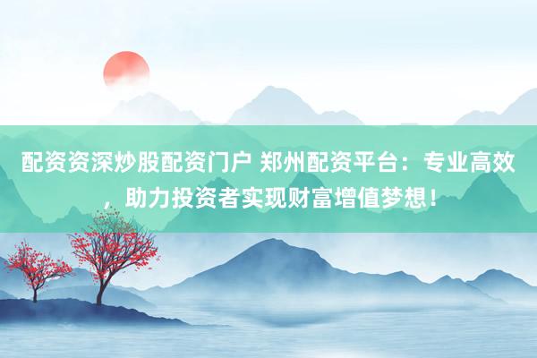 配资资深炒股配资门户 郑州配资平台：专业高效，助力投资者实现财富增值梦想！